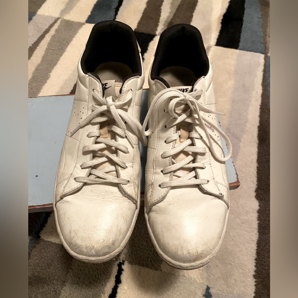 NIKE Leather Tennis Sneaker - Picture 7 of 12